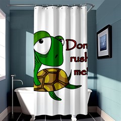 Turtle Joke Shower Curtain 36  X 72  (stall) 