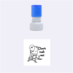 Turtle Joke Rubber Round Stamps (small) by Valentinaart