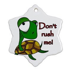 Turtle Joke Ornament (snowflake) 