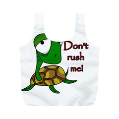 Turtle Joke Full Print Recycle Bags (m)  by Valentinaart