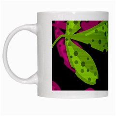 Decorative Leafs  White Mugs by Valentinaart