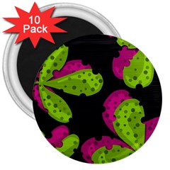 Decorative Leafs  3  Magnets (10 Pack) 