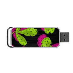 Decorative Leafs  Portable Usb Flash (one Side) by Valentinaart