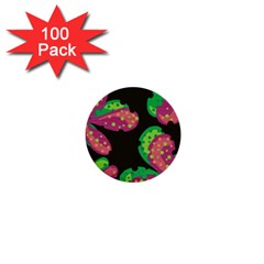 Colorful Leafs 1  Mini Buttons (100 Pack)  by Valentinaart