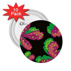 Colorful Leafs 2 25  Buttons (10 Pack) 