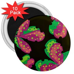 Colorful Leafs 3  Magnets (10 Pack) 