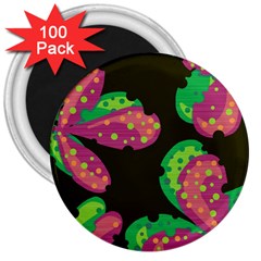 Colorful Leafs 3  Magnets (100 Pack)