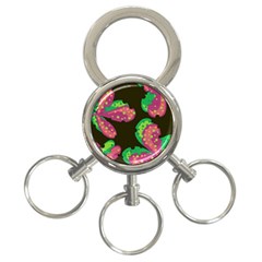 Colorful Leafs 3-ring Key Chains by Valentinaart