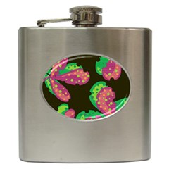 Colorful Leafs Hip Flask (6 Oz)