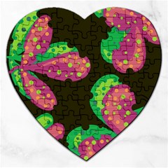 Colorful Leafs Jigsaw Puzzle (heart)