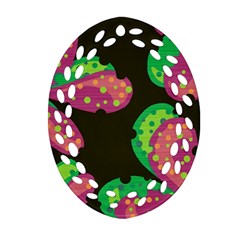 Colorful Leafs Ornament (oval Filigree) 