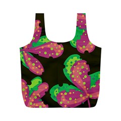 Colorful Leafs Full Print Recycle Bags (m) 