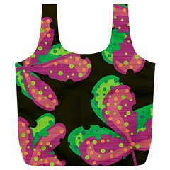 Colorful Leafs Full Print Recycle Bags (l) 