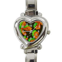 Autumn Leafs Heart Italian Charm Watch