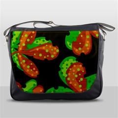 Autumn Leafs Messenger Bags by Valentinaart