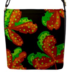 Autumn Leafs Flap Messenger Bag (s) by Valentinaart