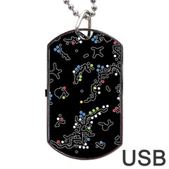 In My Mind Dog Tag Usb Flash (one Side) by Valentinaart