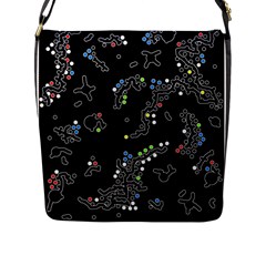 In My Mind Flap Messenger Bag (l)  by Valentinaart