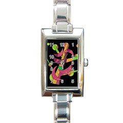 Moon Tree Rectangle Italian Charm Watch