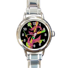 Moon Tree Round Italian Charm Watch