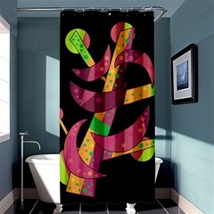 Moon Tree Shower Curtain 36  X 72  (stall)  by Valentinaart