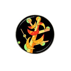 Orange Moon Tree Hat Clip Ball Marker