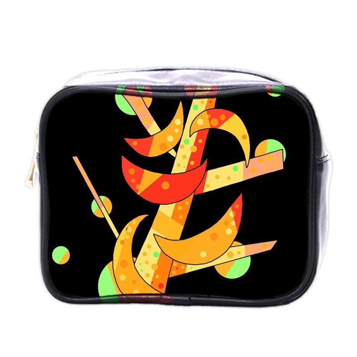 Orange moon tree Mini Toiletries Bags