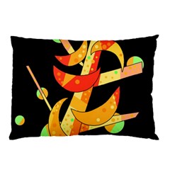 Orange Moon Tree Pillow Case (two Sides)