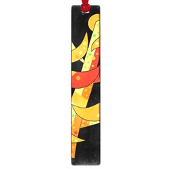 Orange Moon Tree Large Book Marks