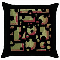 Papyrus  Throw Pillow Case (black)