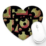 Papyrus  Heart Mousepads Front