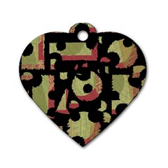 Papyrus  Dog Tag Heart (one Side)