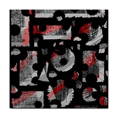 Red Shadows Tile Coasters