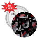 Red shadows 2.25  Buttons (10 pack)  Front