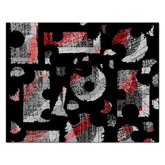 Red Shadows Rectangular Jigsaw Puzzl