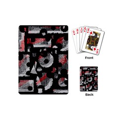 Red Shadows Playing Cards (mini)  by Valentinaart