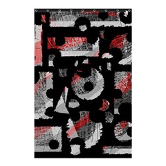 Red Shadows Shower Curtain 48  X 72  (small)  by Valentinaart