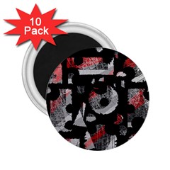 Red Shadows 2 25  Magnets (10 Pack) 