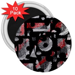 Red Shadows 3  Magnets (10 Pack) 