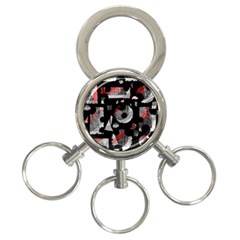 Red Shadows 3-ring Key Chains