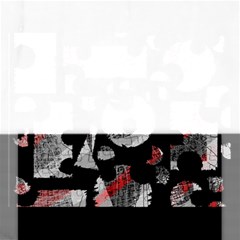 Red Shadows Rectangular Jigsaw Puzzl