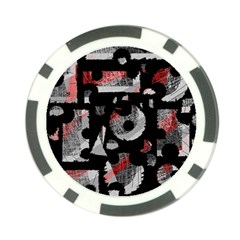 Red Shadows Poker Chip Card Guards