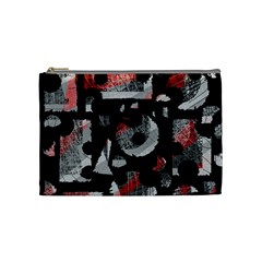 Red Shadows Cosmetic Bag (medium)  by Valentinaart