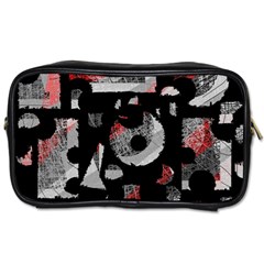 Red Shadows Toiletries Bags