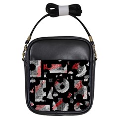 Red Shadows Girls Sling Bags