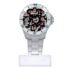 Red Shadows Plastic Nurses Watch