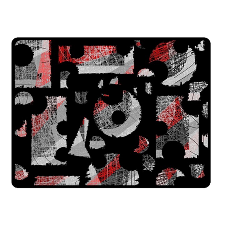 Red shadows Double Sided Fleece Blanket (Small) 