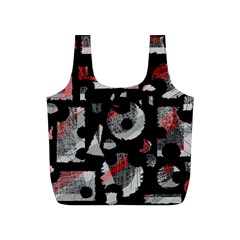 Red Shadows Full Print Recycle Bags (s)  by Valentinaart