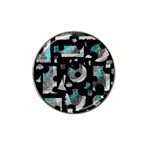 Blue shadows  Hat Clip Ball Marker Front