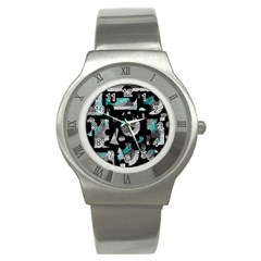 Blue Shadows  Stainless Steel Watch by Valentinaart